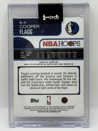 2025-26 Topps Hoops Cooper Flagg Holo RC - No. 35