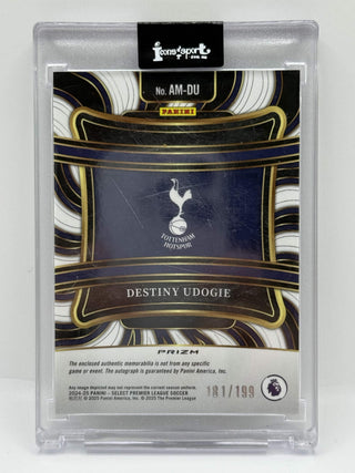 2024-25 Panini Select Premier League Destiny Udogie Patch Auto 181/199