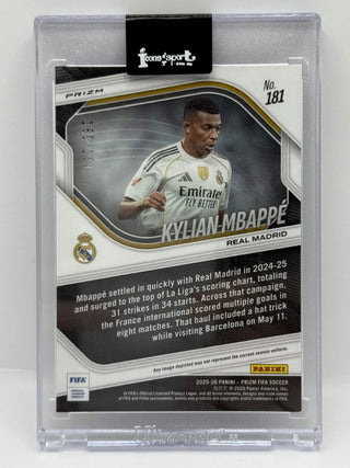 2025-26 Panini Prizm FIFA Kylian Mbappe Blue Prizm 180/199