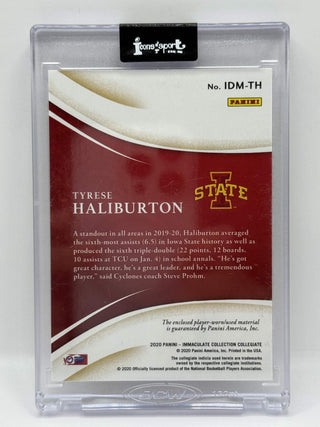2020 Panini Immaculate Collection Tyrese Haliburton Dual Patch 1/5