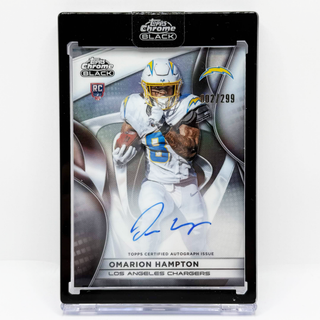 2025 Topps Chrome Black Omarion Hampton Rookie Auto 002/299