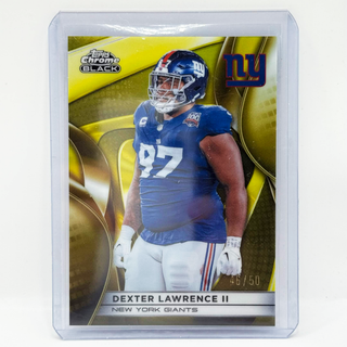 2025 Topps Chrome Black Dexter Lawrence II Gold #75