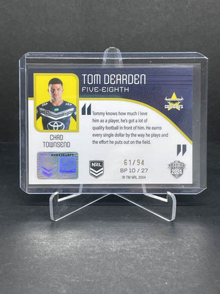 2024 NRL Elite Tom Dearden North Queensland Cowboys Townsend Breakout Player Pick BP 10/27 L/Ed 61/94