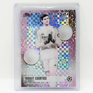 2025-26 Topps Finest Thibaut Courtois Pearl Checkerboard 09/40