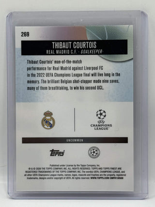 2025-26 Topps Finest Thibaut Courtois Pearl Checkerboard 09/40