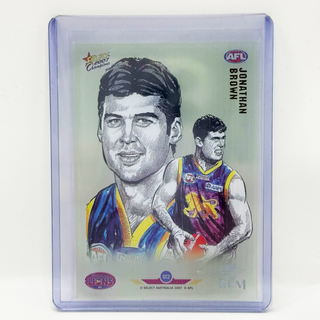 2007 Select AFL Champions Jonathan Brown Gem Sketch #GC2