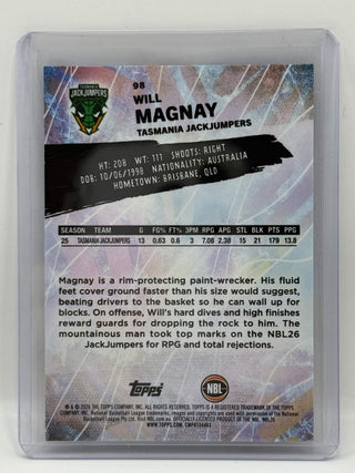 2025-26 Topps NBL Will Magnay Blue 16/75