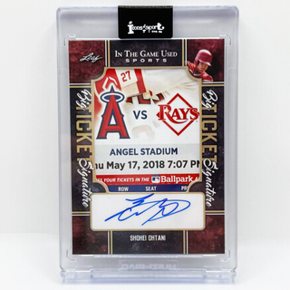 2022 Leaf Big Ticket Signature Shohei Ohtani #BTS-S01