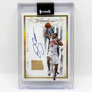 2014-15 Panini Flawless Ray Allen USA Basketball On-Card Auto Gold 11/25