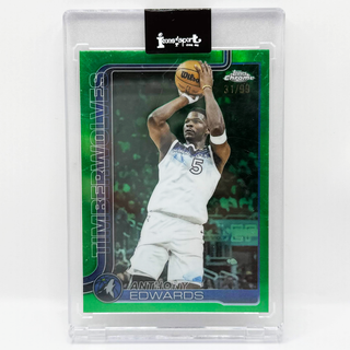 2025-26 Topps Chrome Anthony Edwards Green Refractor 31/99