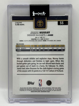2025-26 Topps Chrome Jamal Murray Gold Pulsar 01/50