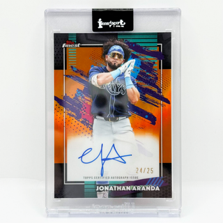 2026 Topps Finest Jonathan Aranda Orange Refractor Auto 24/25