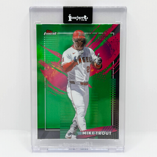 2026 Topps Finest Mike Trout Green Refractor 12/99
