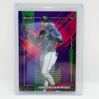 2026 Topps Finest Junior Caminero Purple 65/75