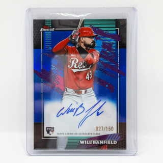 2026 Topps Finest Will Banfield Rookie Auto Blue 027/150