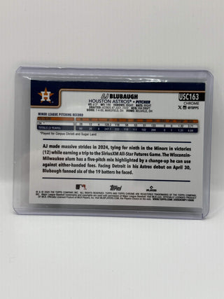 2025 Topps Chrome AJ Blubaugh Green Geometric Refractor RC 50/99
