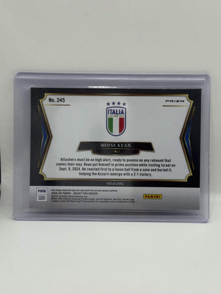 2024-25 Panini Select FIFA Moise Kean Field Level SP Zebra - No. 245