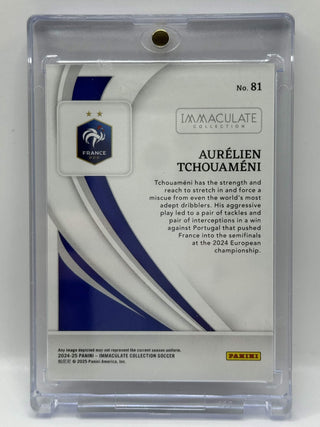 2024-25 Panini Immaculate Collection Aurélien Tchouaméni Base Gold 05/10