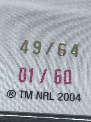 2024 NRL Elite Brisbane Broncos Checklist NRLW Mojo Pink Diamond 01/60 L/Ed 49/64