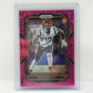2022 Panini Prizm Football Daxton Hill Pink Disco RC 09/15