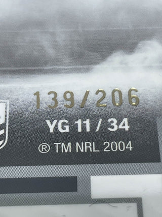 2024 NRL Elite Keano Kini Gold Coast Titans Young Guns White YG 11/34 L/Ed 139/206