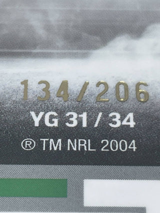 2024 NRL Elite Tom Ale New Zealand Warriors Young Guns White YG 31/34 L/Ed 134/206