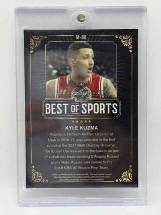 2019 Leaf Best Of Sports Kyle Kuzma Silver Wave #M-08