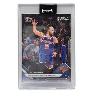 2025-26 Topps NOW Jalen Brunson 45-PT Masterpiece Earns 1st Career NBA Title #340