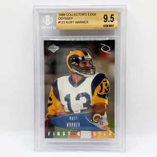 1999 Collectors Edge Odyssey Kurt Warner First Quarter BGS 9.5 Gem Mint