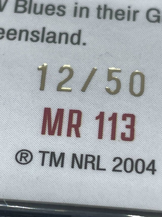 2024 NRL Elite Keaon Koloamatangi South Sydney Rabbitohs Mojo Ruby MR 113 L/Ed 12/50