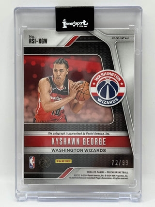 2024-25 Panini Prizm Kyshawn George Rookie Auto Red 72/99