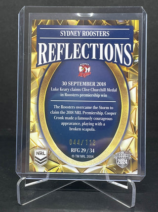 2024 NRL Elite Sydney Roosters Reflections Gold RFG 29/34 L/Ed 044/112