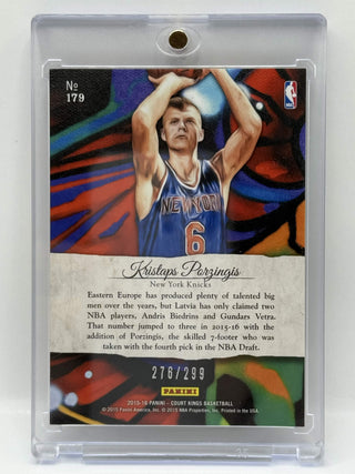 2015-16 Panini Court Kings Kristaps Porzingis Rookie 276/299