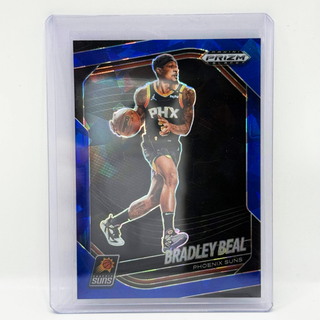 2024-25 Panini Prizm Black Bradley Beal Blue Cracked Ice Prizm 008/125