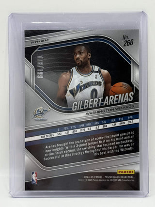 2024-25 Panini Prizm Black Gilbert Arenas Legends Blue Prizm 178/199
