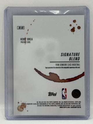 2025-26 Topps Signature Class Koby Brea Signature Blend Rookie Auto