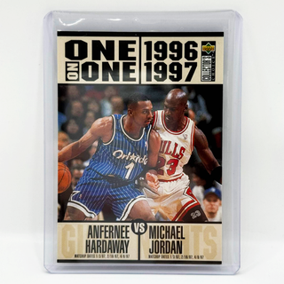 1996-97 Upper Deck One On One Anfernee Hardaway VS Michael Jordan #358