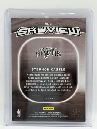 2024-25 Panini Hoops Skyview Stephon Castle RC - No. 3