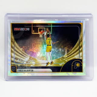 2025-26 Topps Hoops Highlights Tyrese Haliburton Game 1 ECF #262