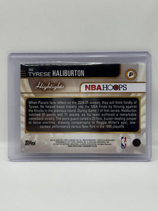 2025-26 Topps Hoops Highlights Tyrese Haliburton Game 1 ECF #262