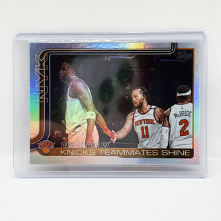 2025-26 Topps Flagship Knicks Teammates Shine Big Apple W #274