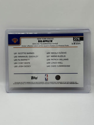 2025-26 Topps Flagship Knicks Teammates Shine Big Apple W #274