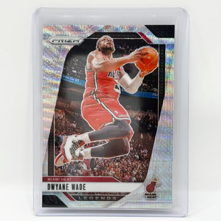 2024-25 Panini Prizm Legends Dwyane Wade Silver Wave Holo - No. 276