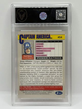 1991 Marvel Universe Series 2 Super Heroes Captain America TCG Mint 9