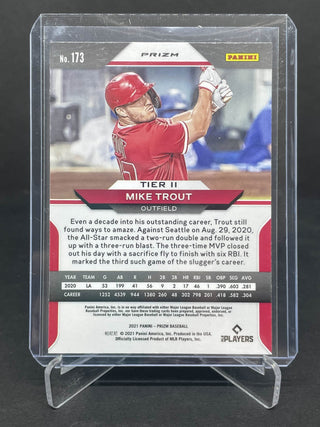 2021 Panini Prizm Baseball Tier 2 Mike Trout Cosmic Haze - No. 173