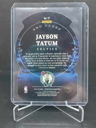 2021-22 Crown Royale Jayson Tatum Sno Globe Asia Red Mojo - No. 17