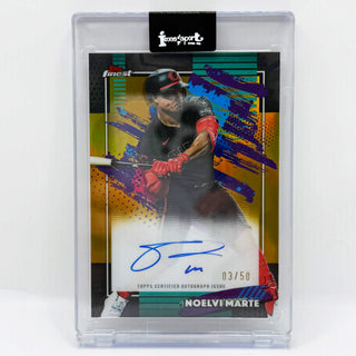 2026 Topps Finest Noelvi Marte Finest Auto Gold 03/50