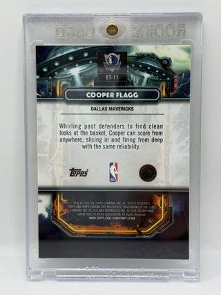 2025-26 Topps Chrome Cooper Flagg Extraterrestrial Rookie #ET-11 (A)