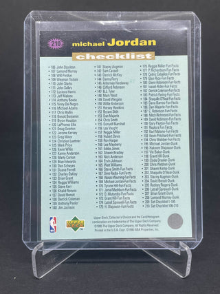 1996 Upper Deck Collectors Choice Michael Jordan Checklist - No. 210