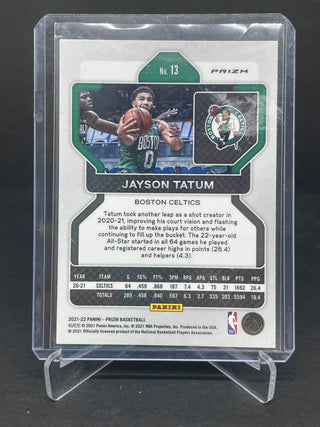 2021-22 Panini Prizm Jayson Tatum Red White Blue - No. 13